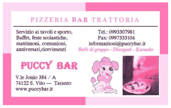 Puccy Bar - Pizzeria Bar Trattoria - San Vito Taranto